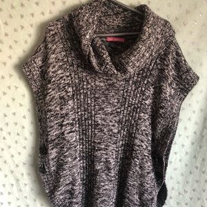 Black & White Cowl Neck Sweater